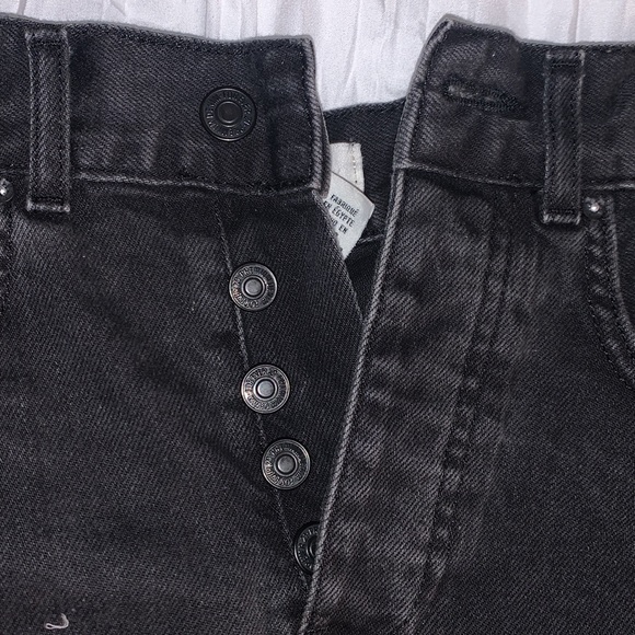 Forever 21 black denim skirt - Picture 2 of 4